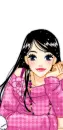 girl in pink