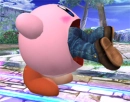 Kirby swallowing Mario