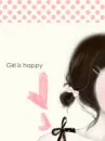 cute kawaii fashion girl girl is happy
