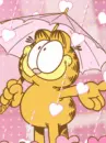 garfield heart rain