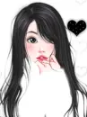 cute kawaii fashion girl in love
