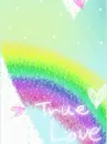 cute kawaii true love rainbow