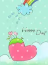 cute kawaii happy day love heart rainbow 