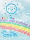 cute kawaii smile over the rainbow