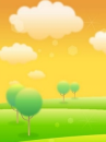 landscape with trees
