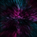 pink and blue cyber goth