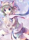 cat and girl