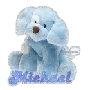 Michael w/blue dog