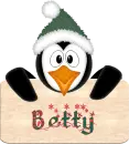 Penguin Sign with Name