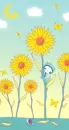 CUTE KITTY IN THE FLOWERS
