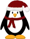 Christmas Penguin with Hat 