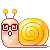 kawaii snail dizzy
