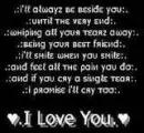 I Will Never Let You Go.