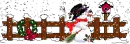 snowman snowing