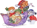 teddy bears sleigh