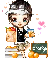 kawaii boy oranges