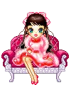 fuzzy pink girl