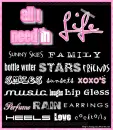 all i [[need]] in L i F E <---