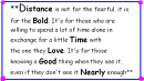 ** Distance