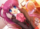 Happy Pink Schoolgirl