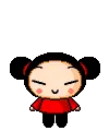 Pucca Blowing BubbleGum