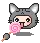 Cat Eating Lollypop