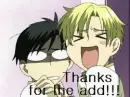 Tanaki and Kyouya saying thanks!