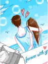 cute kawaii lovers together