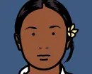 Girl smiling