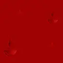 Red stars and designs