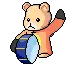 bear with drum