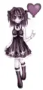 girl with heart balloon