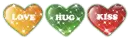 Love, Hug, Kiss