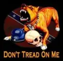 rebel flag with dog