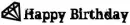 Happy Birthday