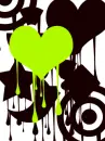 emo green heart