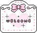   cute kawaii welcome pink ribbon