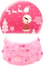 XMAS PINK SNOWGLOBE