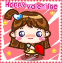 cute kawaii happy valentine