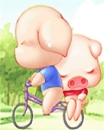 cute kawaii tandem pig lovers 