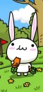cute kawaii carrot bunny