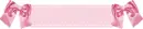 cute kawaii pink ribbon divider