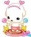 cute kawaii lollipop puppy