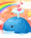 cute kawaii whale