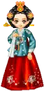cute kawaii korean doll