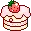 cute kawaii strawberry cake