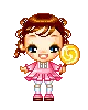 cute kawaii lollipop girl
