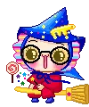 cute kawaii lollipop witch