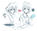 Roxas and Sora