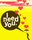 cute kawaii i need you